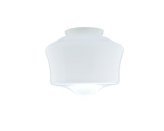 White Glass Schoolhouse Lamp Shade
