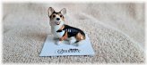 Taffy the Cardigan Welsh Corgi Miniature Figurine