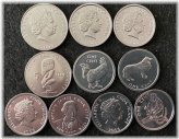 Cook Islands Coin Set - 5 and 1 Cents UNC World Coins