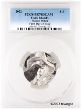 Raven Witch Eye of Magic Silver Coin