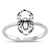 Arachnid Elegance Silver Band