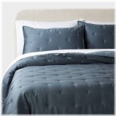 Luxe Lyocell Dark Teal Blue Comforter Set