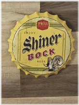 Shiner Texas Vintage Style Round Metal Sign