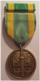 1898 Service Medal with Ribbon for U.S. Army Veterans