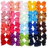 Sweetheart Bows: 40 Pairs of Colorful Hair Clips for Girls and Toddlers