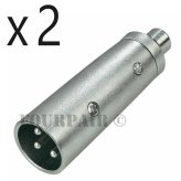 XLR to RCA Audio Adapter Bundle