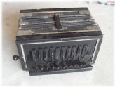 Vintage Beaver Brand Wood Accordion