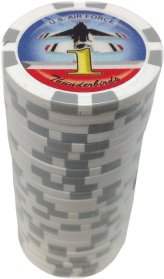 Thunderbird Air Force Poker Chips