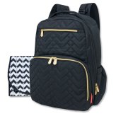 Quilted Backpack - Black