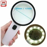 BrilliantView LED Magnifying Glass with 30X Magnification