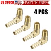 Brass Elbow Hose Barb Adapter Set