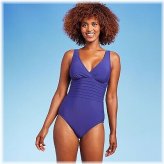 Aqua Green Waist Detail One Piece Swimsuit