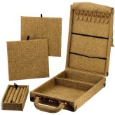Burlap Jewelry Organizer