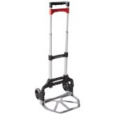 AluFold 150 - Portable and Stylish Hand Truck in Black/Red