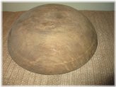Rustic Wood-Turned Dough Bowl