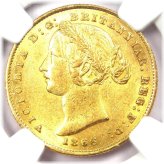 Australian Victoria Gold Sovereign Coin - NGC Uncirculated Detail