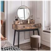 Glowing Dressing Table with Comfortable Stool