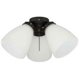 Bronze Glow 3-Light Ceiling Fan Kit