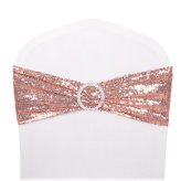 Rose Gold Sequin Chair Sashes