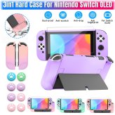 SwitchShield Bundle: Protective Case, Screen Guard, and Thumb Grips for Nintendo Switch OLED