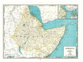 Vintage Ethiopia Atlas Map - 1947 Edition (Map #8645)