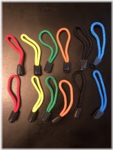 Elastic Nylon Zipper Pulls - 12 Pack Extension Set