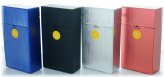 Metallic Push-to-Open Cigarette Case Set