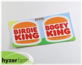 Birdie/Bogey King Vinyl Logo Sticker