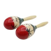 Rumba Rattle Duo: Wooden Hand Percussion Set