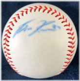 Twins Autographed OLB3 Baseball by Ben Revere
