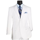 White Classic-Fit Poplin Suit
