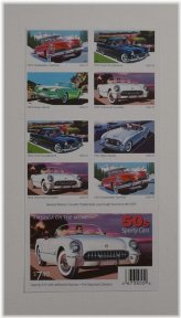 Sporty Cars Stamp Collection