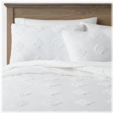 Diamond Crinkle Tufted Bedding Set