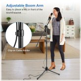 Flexi-Tripod Mic Holder with Versatile Boom Arm