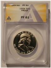 1954 Silver Proof Franklin Half Dollar