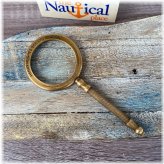 Antique Brass Handheld Magnifying Glass