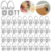 PicturePerfect Hanging Kit: Metal D Rings & Screws for Home Art Framing