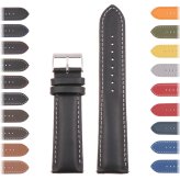 Rustic Leather Quick Release Watch Strap for Men