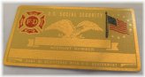 Perma Products Vintage Metal Social Security Card for Firefighters