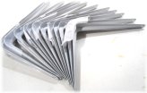 White Metal Shelf Brackets - Set of 12