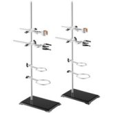 Precision Lab Support Stands with Clamps - Set of 2