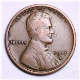 1915-S Lincoln Wheat Cent Penny