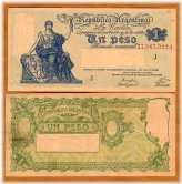Vintage Argentine Peso Banknote, 1945-1948 Series