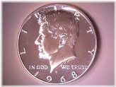 Sterling Proof 1968 Kennedy Half Dollar with Free Shipping