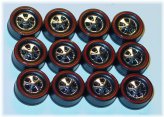 Redline Wheel and Tire Set (12 pieces) with Bearing Style and Medium Deep Dish Design