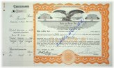 Reiter Dairy Company Vintage Stock Certificate Bond
