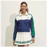 Navy French Terry 1/4 Zip Pullover Sweatshirt