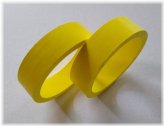 Yellow Flipper Rubber Rings Twin Pack