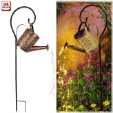 Sunlit Garden Watering Can Solar Light for Outdoor Decor and Landscape Lighting