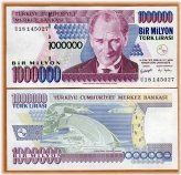 Lira Banknote from 1970 (2002), in Uncirculated Condition